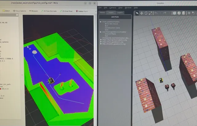 Simulation of the navigation stack