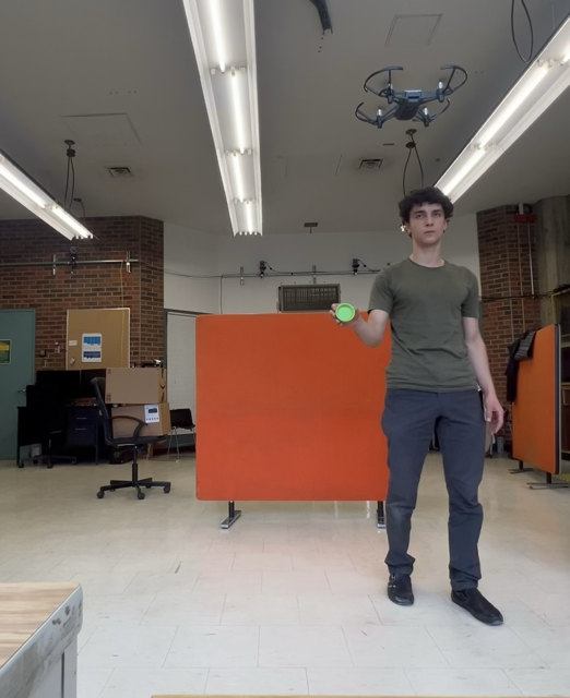 Action shot of Tello circle follower